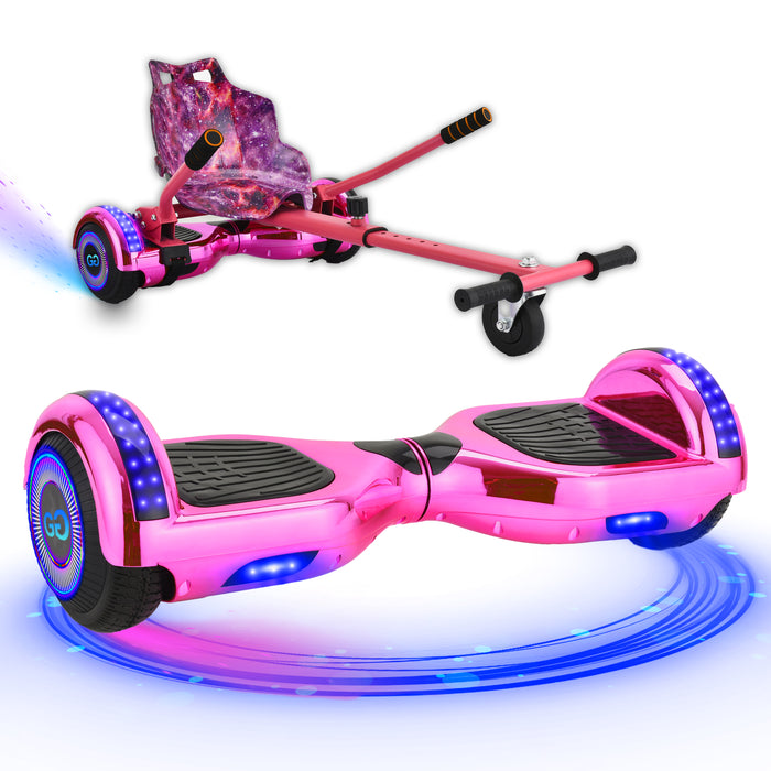 Cruise or Race in Style! UKs Pink Hoverboard & Go-Kart. Fast Shipping