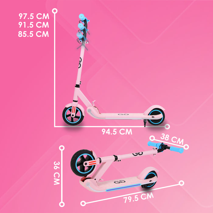 Princess Pink X1 Kids Electric Scooter