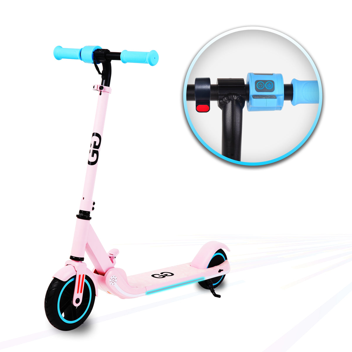 X1 Kids Electric Scooter UK 15km Range & Safety-Certified – White Background UK