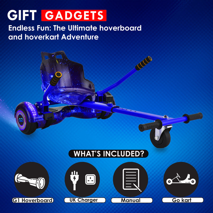 HOVERBOARD & HOVERKART BUNDLES SET | GALAXY BLUE