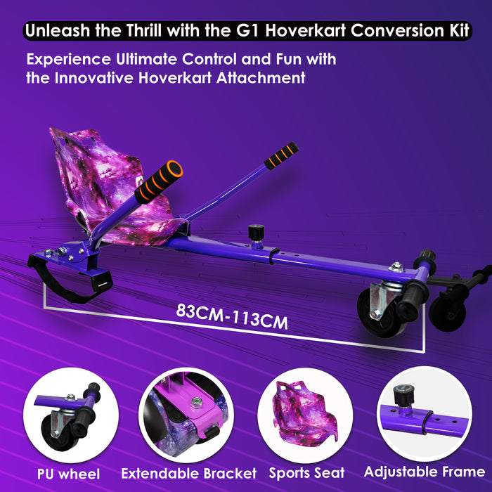 HOVERBOARD & HOVERKART BUNDLES SET | GALAXY PURPLE