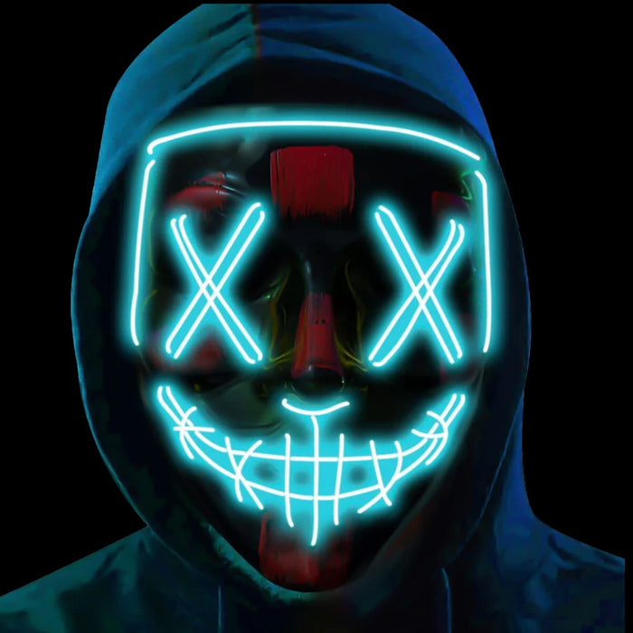 LED Light Up Halloween Purge Mask