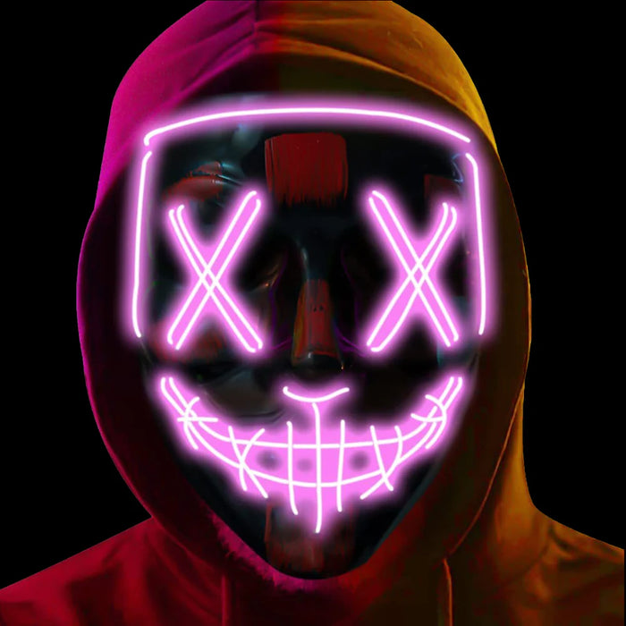 LED Light Up Halloween Purge Mask