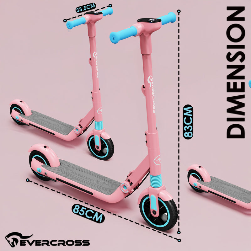 Evercross Kids Electric Scooter Pink – View 2 UK