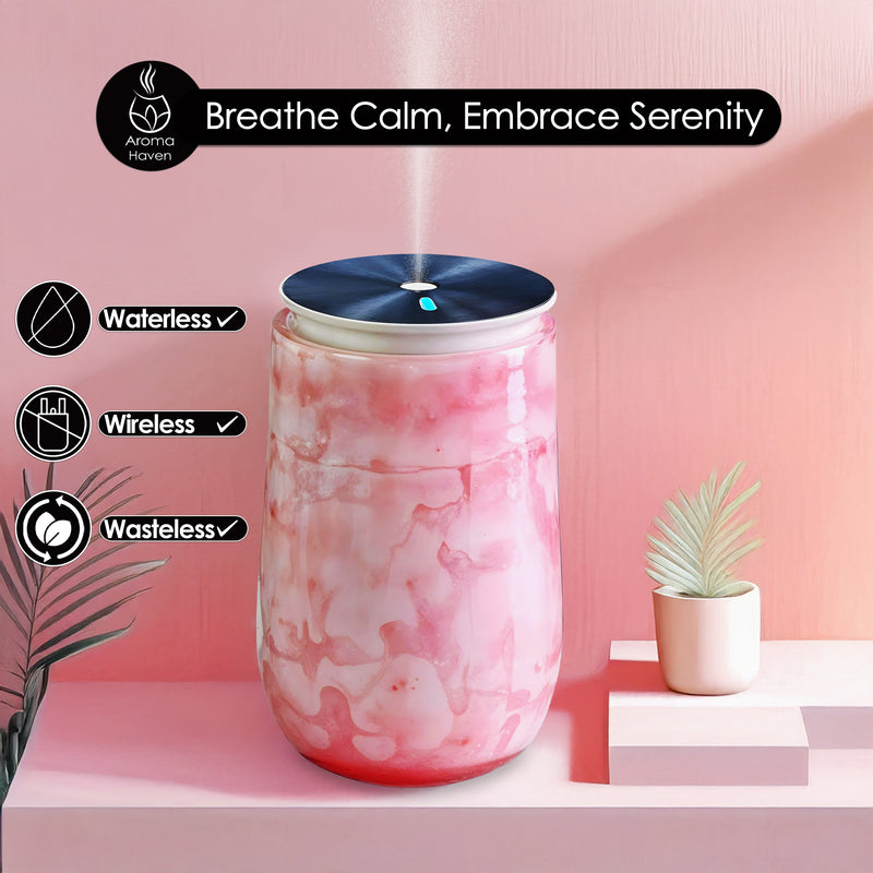 S5 Waterless Essential Oil Diffuser – Rechargeable Aromatherapy for Home, Office & Travel