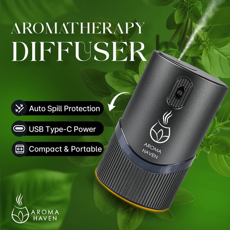 S4 ScentGlide Black Waterless Diffuser With Oil Sets