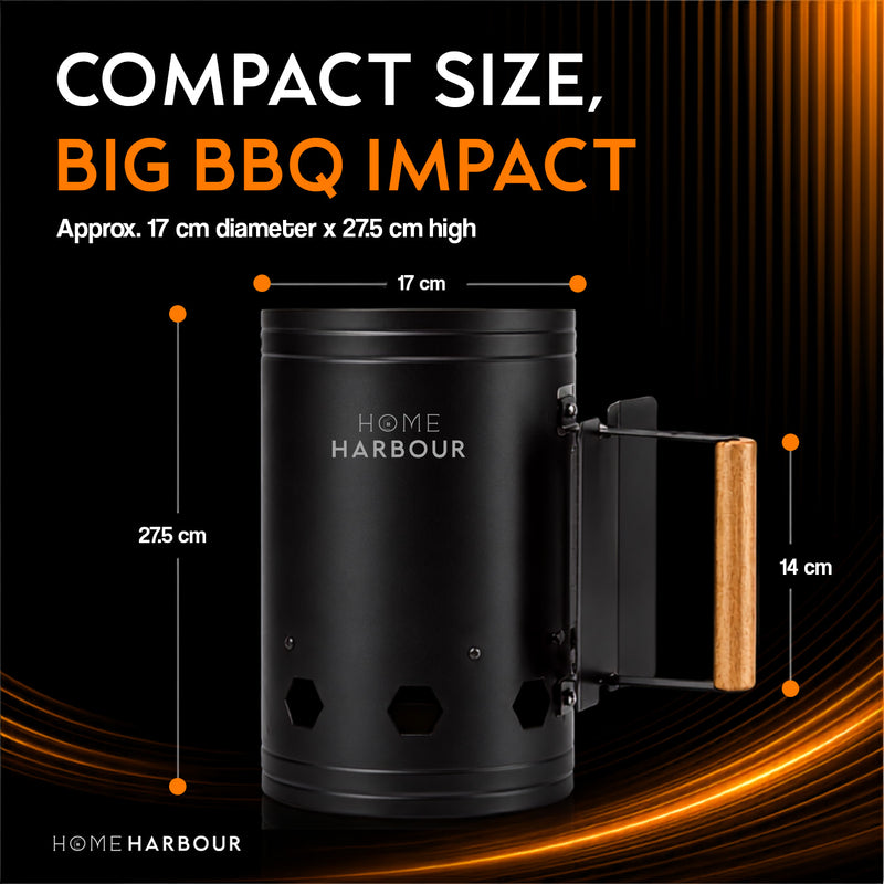 HeatRise Chimney Starter | Home Harbour Charcoal BBQ Starter