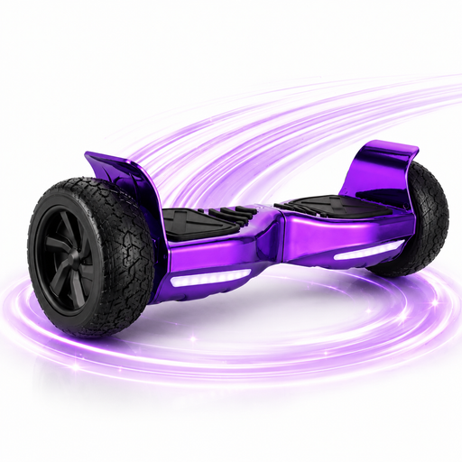 Off Road All Terrain Chrome Purple Hoverboard 8.5 inch – UK