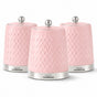 Home Harbour Eden Collection – 3-Piece Ceramic Canister Set with Airtight Lids