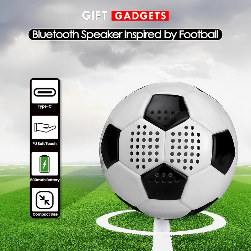 Touchline Pro Football Bluetooth Speaker – Portable 6W Mini Audio
