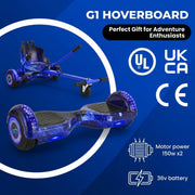G1 Pro Hoverboard + Hoverkart Bundle — CE Certified UK – View 3 UK
