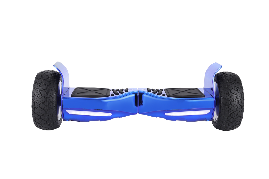 Off Road All Terrain Chrome Blue Hoverboard 8.5 inch