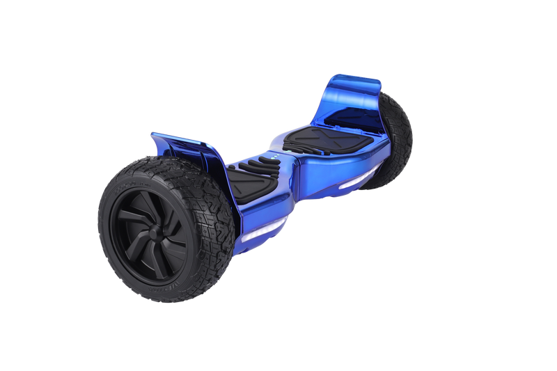 Off Road All Terrain Chrome Blue Hoverboard 8.5 inch