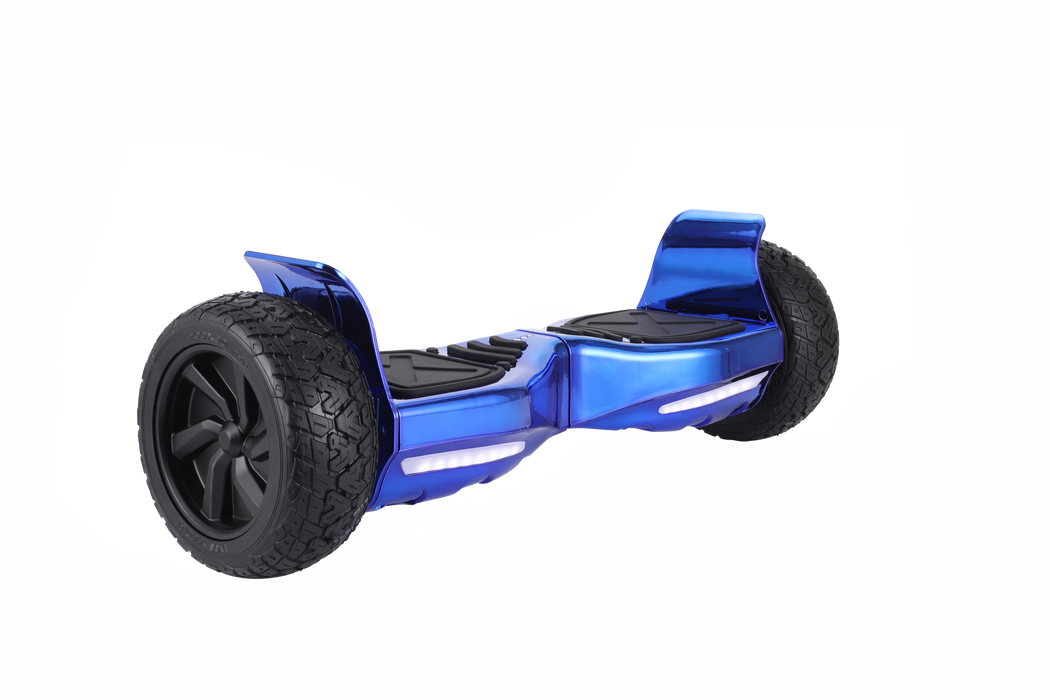 Off Road All Terrain Chrome Blue Hoverboard 8.5 inch