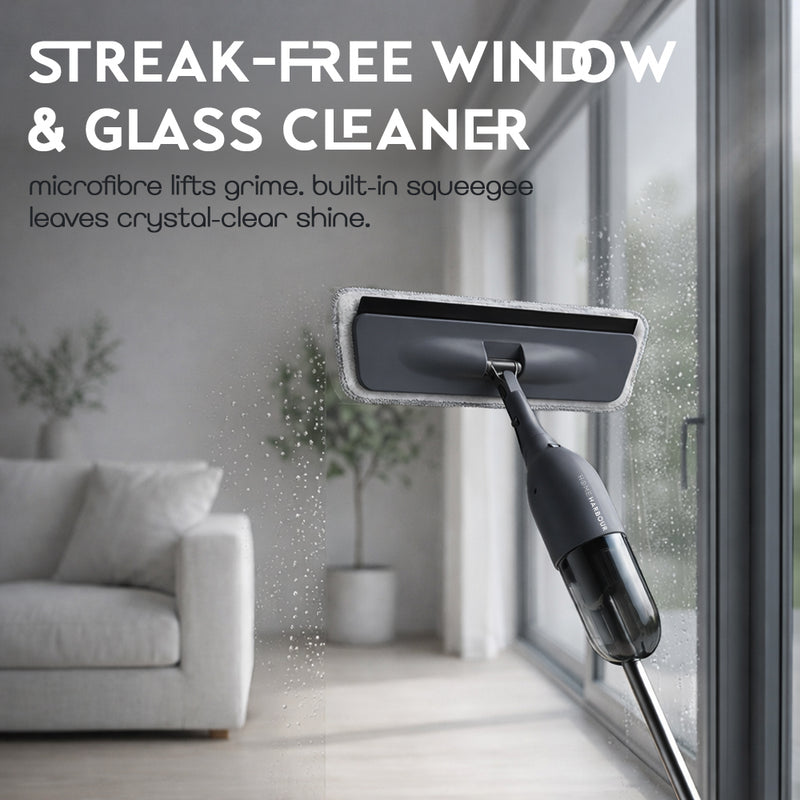 HH3 Pro Mist Mop Kit – 360° Floor Mop with Window Cleaner & Refillable Tank