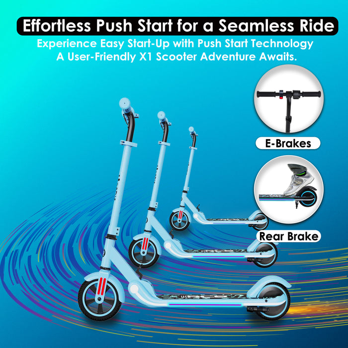 X1 Kids Electric Scooter UK | 15km Range & Safety-Certified