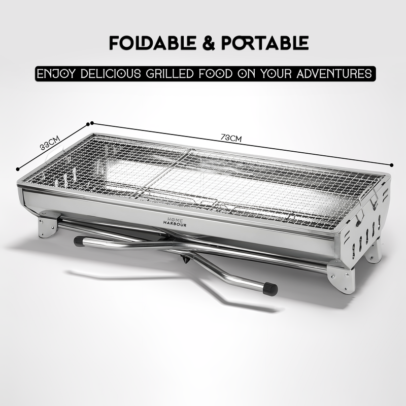 Foldable Stainless Steel BBQ Grill | H1