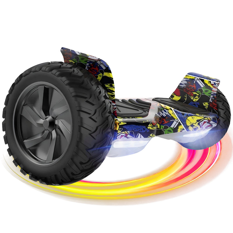 Off Road All Terrain Graffiti Yellow Hoverboard 8.5 inch