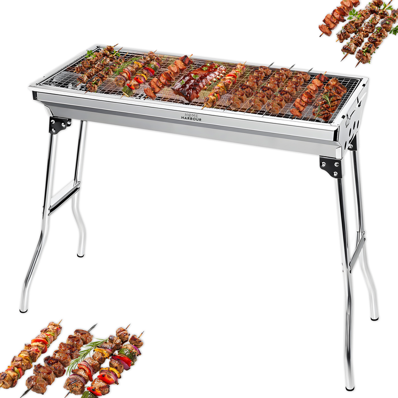 Foldable Stainless Steel BBQ Grill | H1