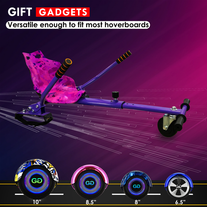 Camo Purple Hoverkart | For Hoverboards | UK-R1