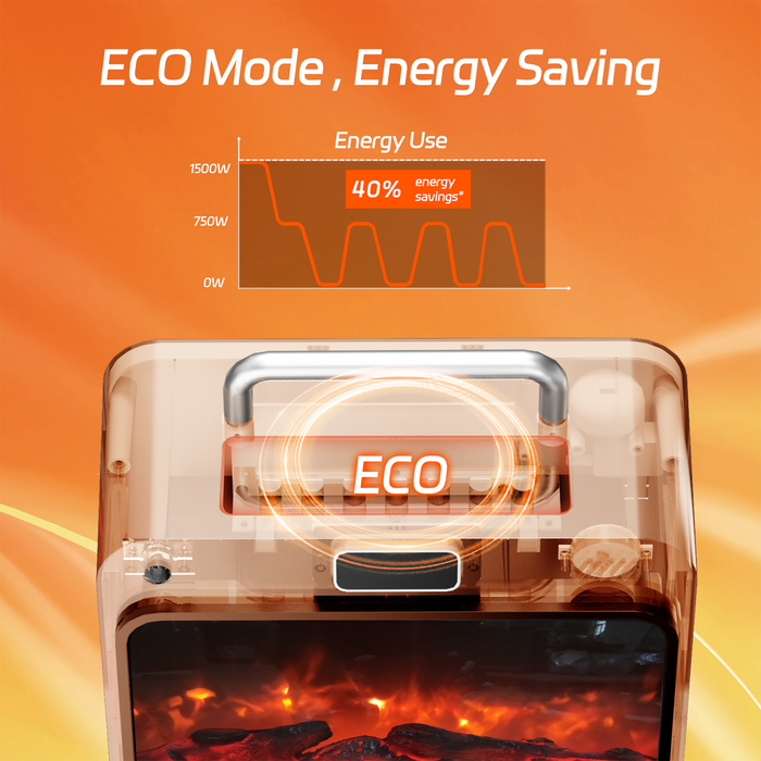 Home Harbour Electric Fireplace Heater – Freestanding 1500W