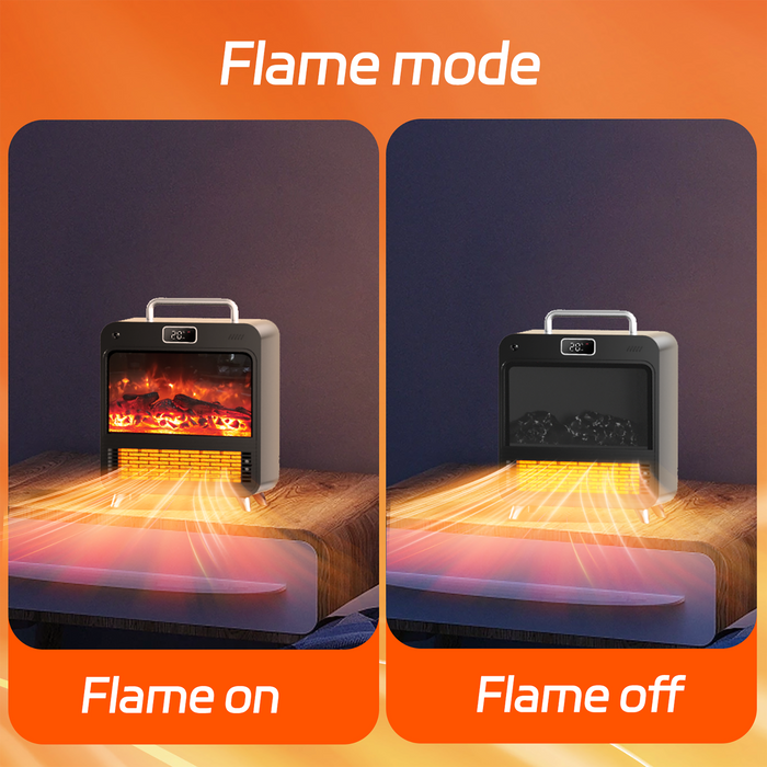 Home Harbour Electric Fireplace Heater – Freestanding 1500W