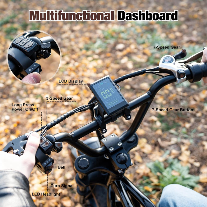 Safety-Enhanced Evercross EK30 with Reflective Tires and Disc Brakes