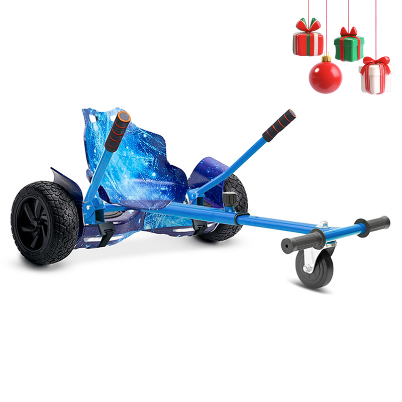 Revix RX1 8.5" All-Terrain Hoverboard & Go-Kart Bundle (Galaxy Blue)