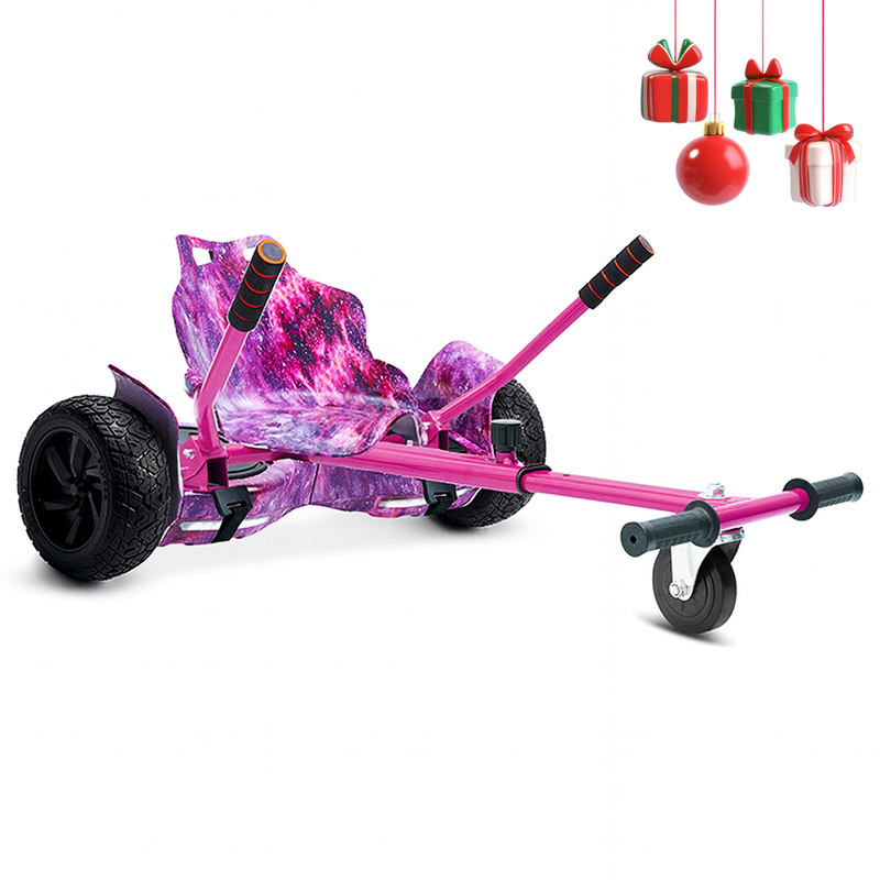 Revix RX1 8.5" Off-Road Hoverboard & Kart Bundle - Galaxy Pink
