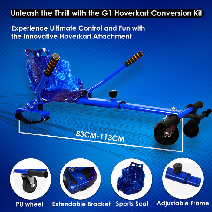 UK Exclusive! Galaxy Blue Hoverboard & Go-Kart | Bundles