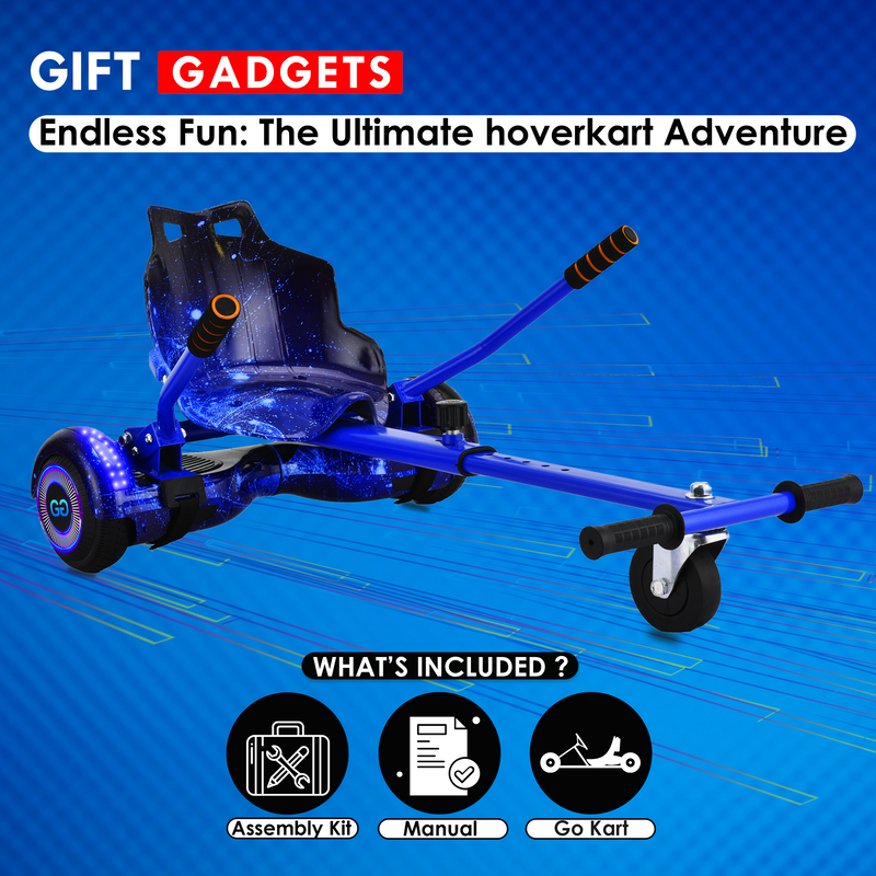 Buy Galaxy Blue Hoverkart Online | UK GoKart R1