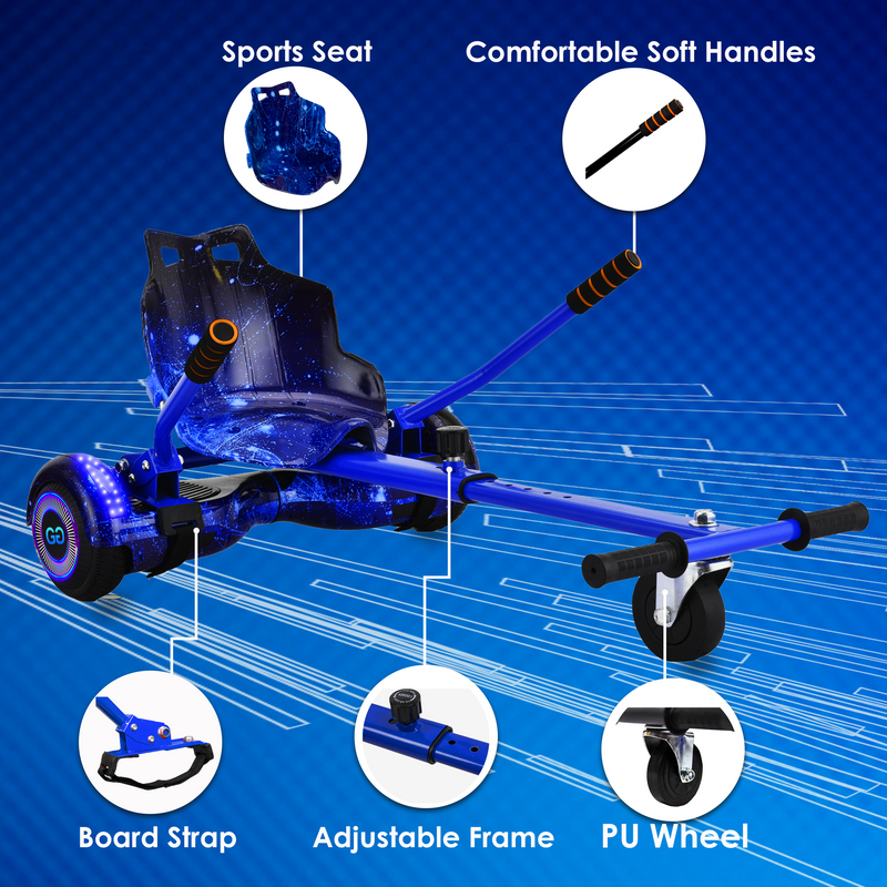 Buy Galaxy Blue Hoverkart Online | UK GoKart R1