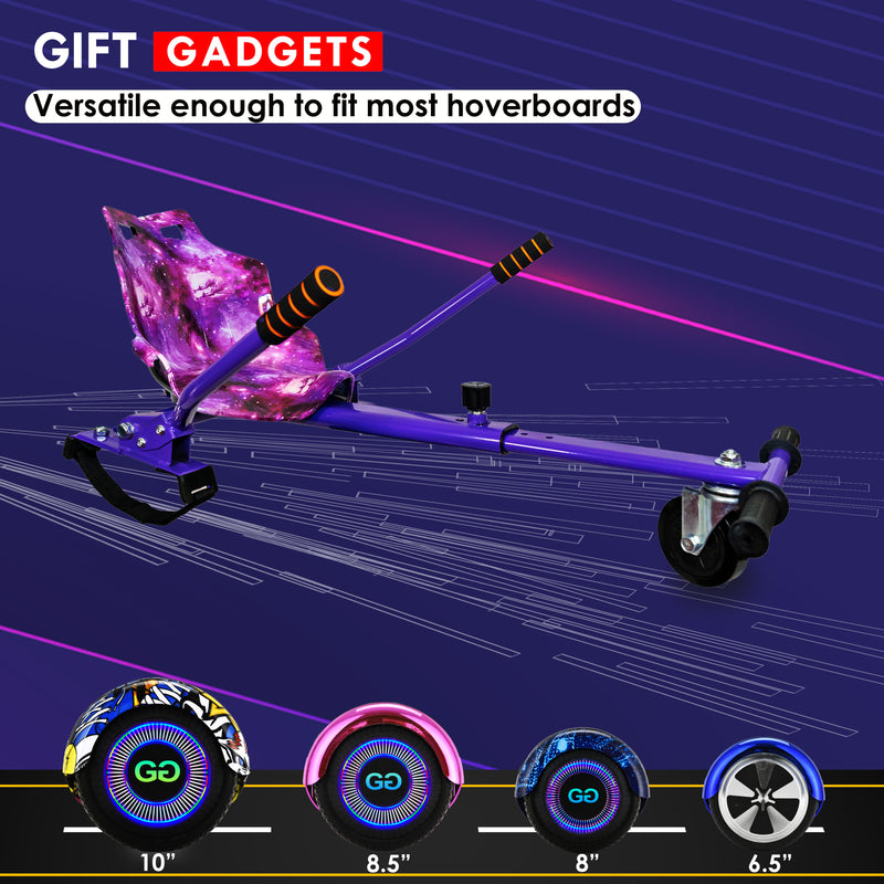 Purple Galaxy Hoverkart | Ride the Cosmos |  R1 Hoverboard Accessory
