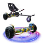 Off Road All Terrain Graffiti Yellow Hoverboard + Hoverkart Bundle – UK