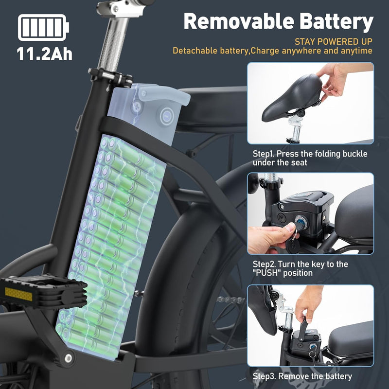 Easily Portable Hitway BK6S Folding Electric Bike for Urban Commutes