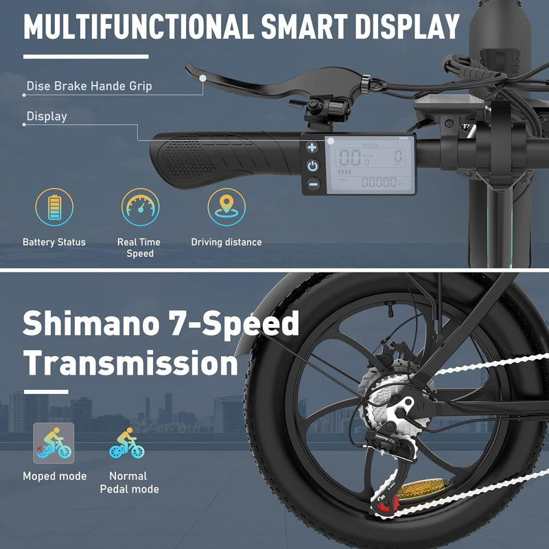 Eco-Friendly Commuting with Hitway BK6S Folding Electric Bicycle