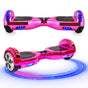6.5" Chrome Pink Hoverboard with LED Lights & Bluetooth – Revix RX2 – Lifestyle UK