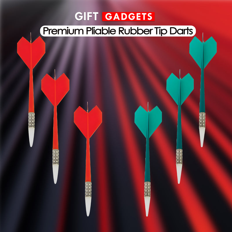 Kids 16-Inch Safe Dartboard Set – Soft-Tip Rubber Darts, Indoor Fun