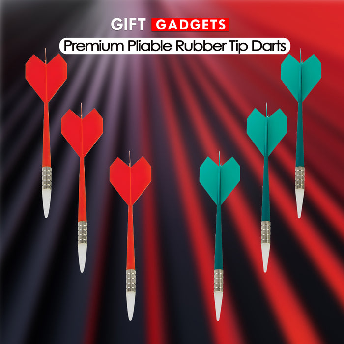 Kids 16-Inch Safe Dartboard Set – Soft-Tip Rubber Darts, Indoor Fun