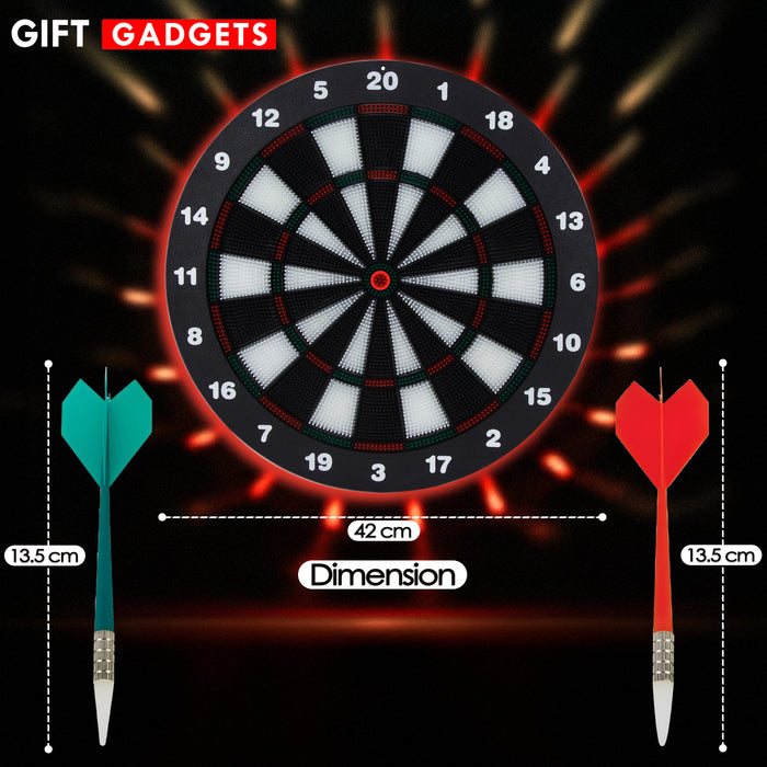 Kids 16-Inch Safe Dartboard Set – Soft-Tip Rubber Darts, Indoor Fun