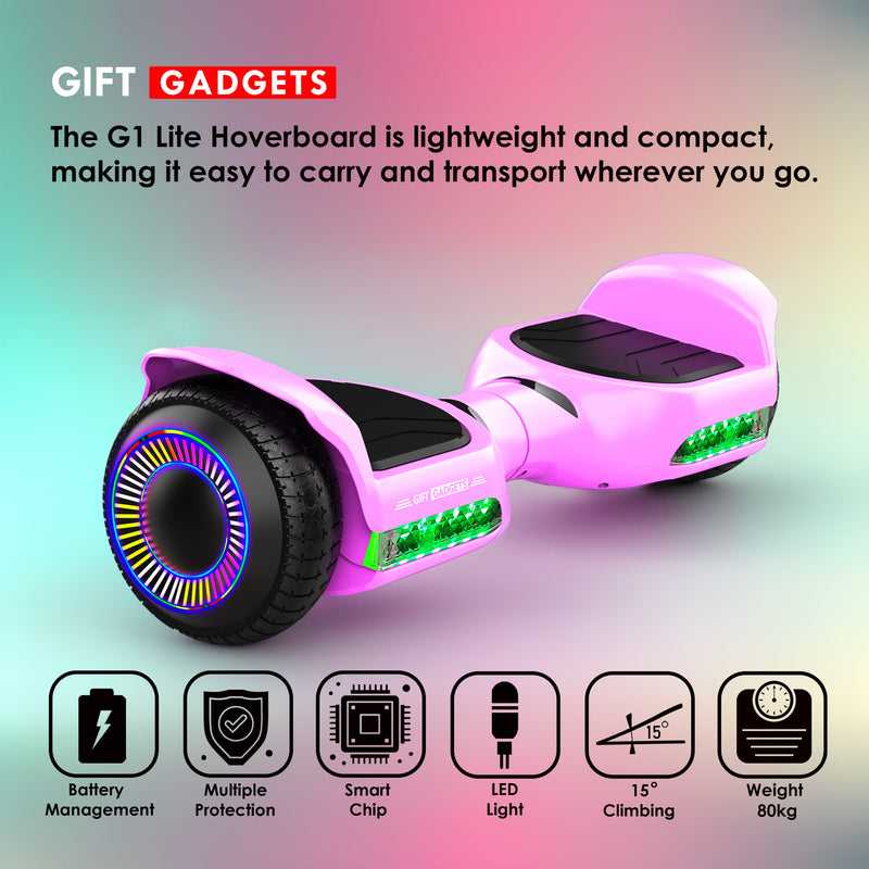 Velocity Pink G1 Lite Hoverboard + Hoverkart Seat