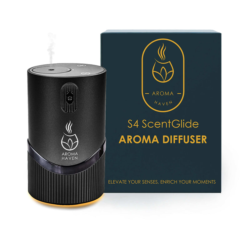 S4 ScentGlide Black Waterless Diffuser With Oil Sets