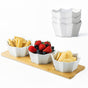 Home Harbour Ceramic Sectioned Serving Dish Modern Serving Tray – White Background UK